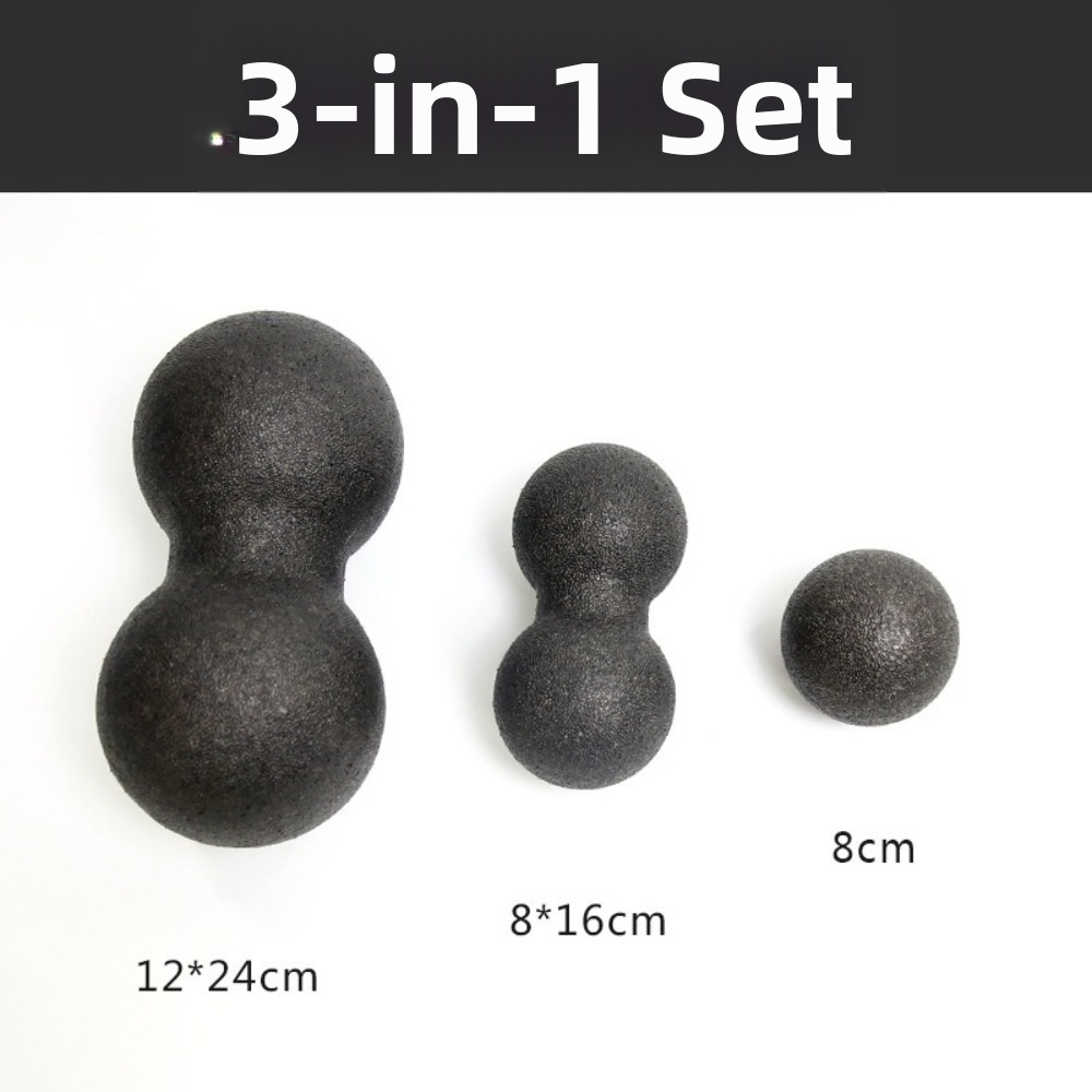 Acupressure Ball Set - ダブルラクロス ピーナッツマッサージボール 痛み緩和 理学療法 筋膜ボール 深部組織マッサージ