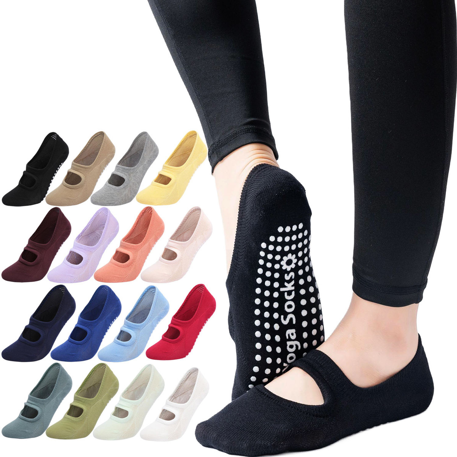 Medias Para Pilates Y Yoga - 高品質の女性ヨガソックス滑り止め通気性バックレスピラティスソックス足首レディースバレエダンススポーツソックスフィットネスジム用