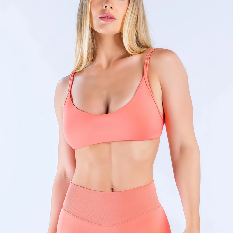 Pilates Yoga Top - HISTELLO インパクトスクープネックブラ レディース Uバック スポーツタンクトップ プッシュアップ