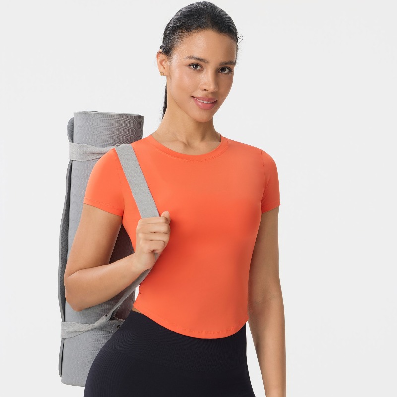 Pilates Yoga Top - スポーツトップス 速乾性 女性用 フィットネス ランニング ヨガ