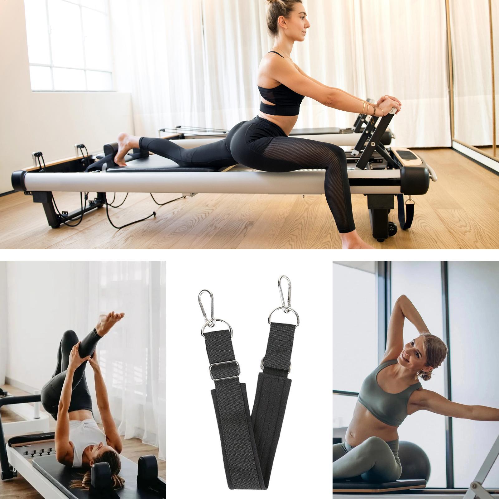 Pilates Yoga And Gym - ピラティスフットストラップ厚みのある調節可能な滑り止め高耐久ヨガピラティスリフォーマーフットストラップホームジムスタジオホテル寮用