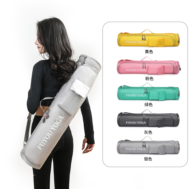 Pilates Yoga And Gym - 大容量ヨガマットバッグ軽量防水クロスボディジムバッグファッションマルチポケットショルダーキャリアーバッグピラティスフィットネス用