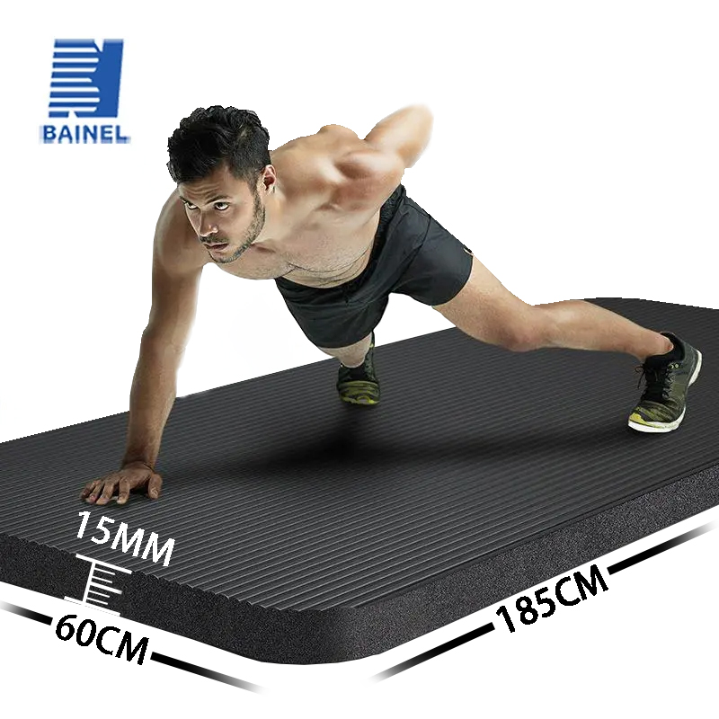 Pilates Yoga Mat - 男性と女性のための滑り止めヨガマット,極厚,15mm,柔らかく,滑り止め,自宅でのエクササイズ