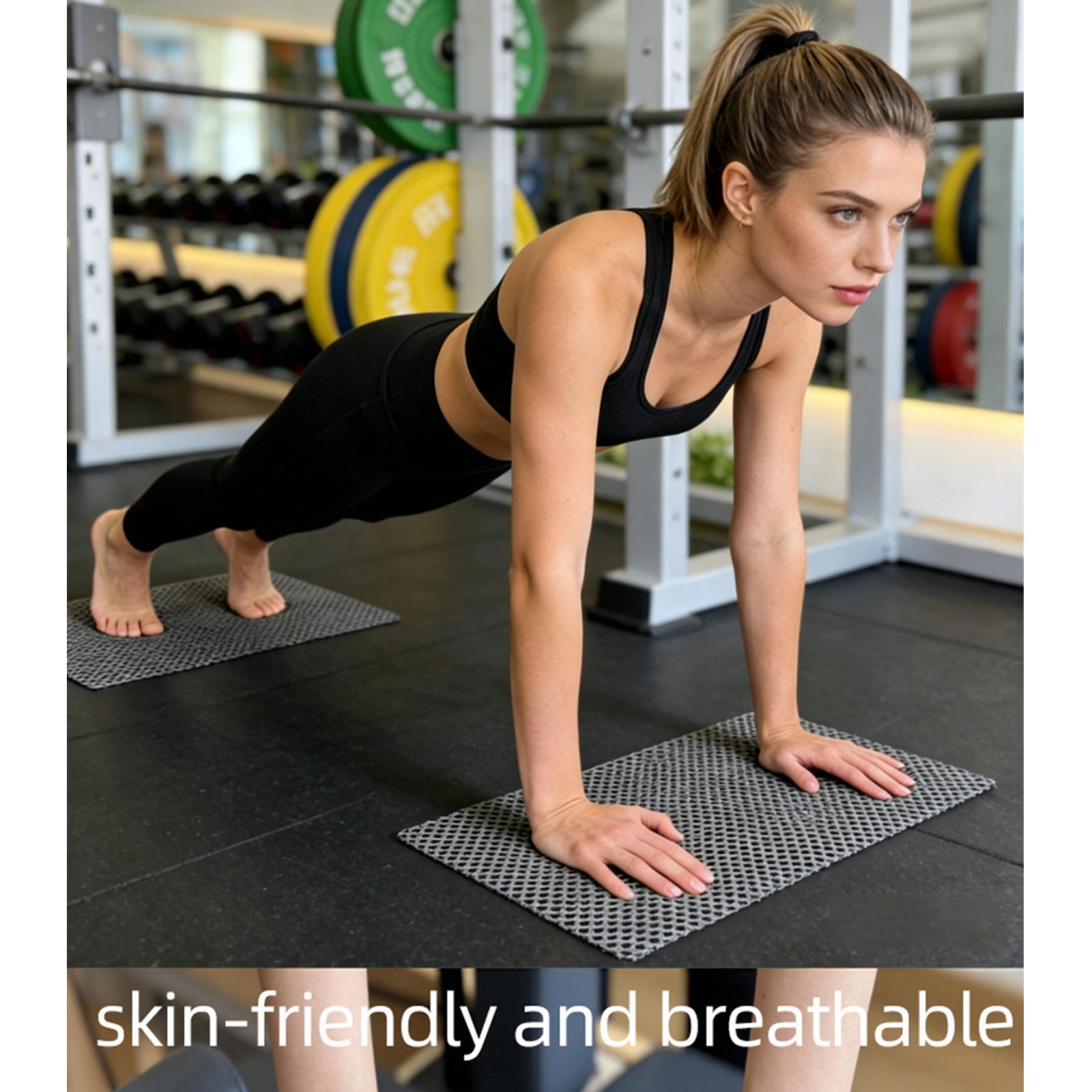 Pilates Yoga Mat - 2 ピース/セットピラティス滑り止めマット安定した PVC グリップパッドピラティスリフォーマーベッドヨガエクササイズアンチスキッドパッドホームジム機器