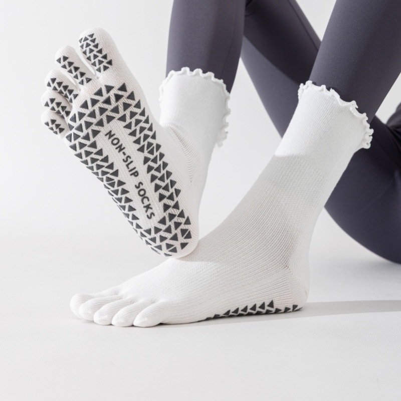 プロ仕様の滑り止め付き五本指ヨガソックス。女性用、大人用。室 - Pilates Yoga And Gym のレビューと価格