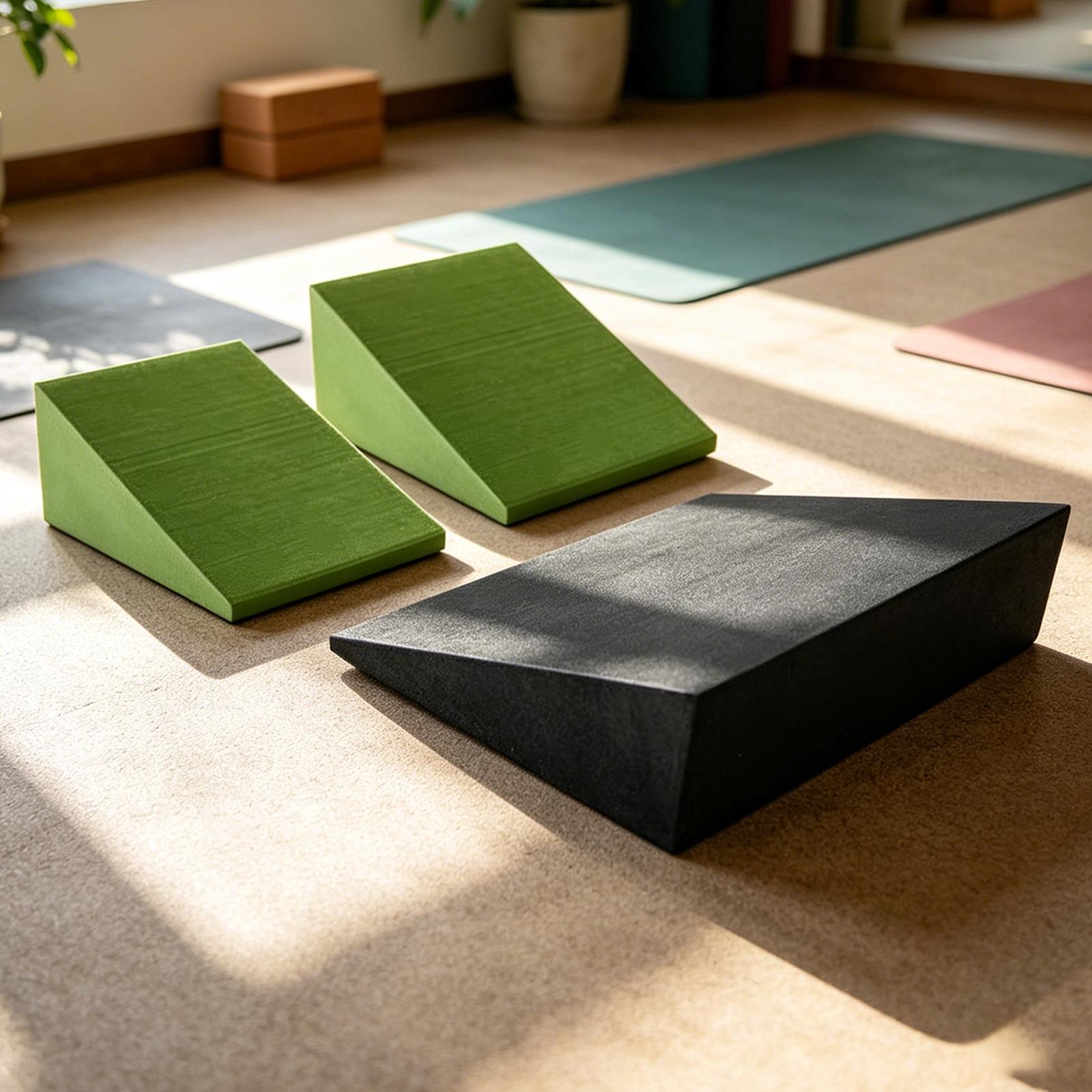 3 個ヨガウェッジブロック EVA フォームヨガウェッジスト - Pilates Yoga Block のレビューと価格