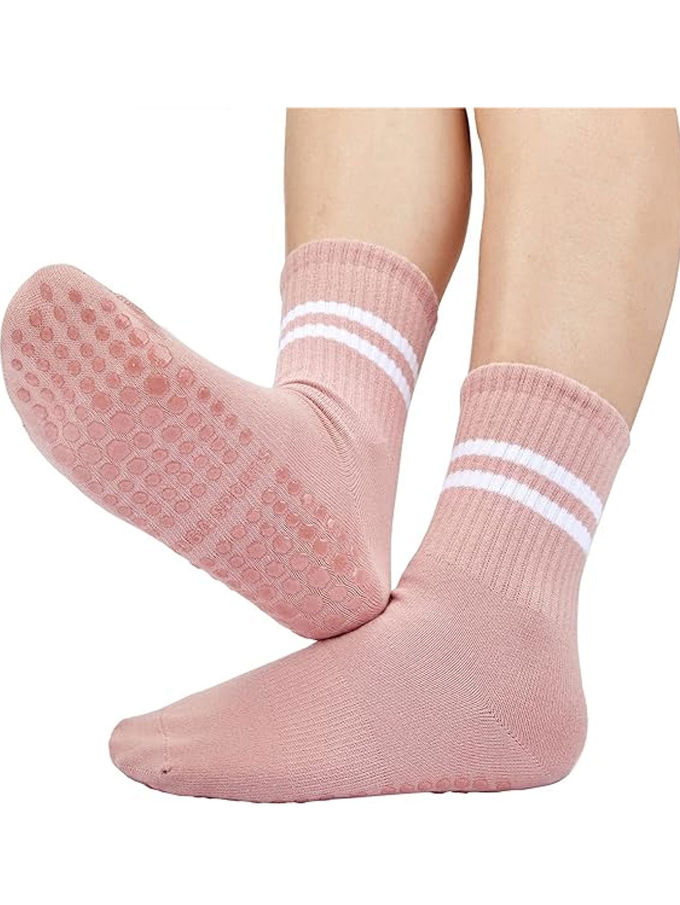 3足組のヨガソックス、滑り止め付きプロフェッショナル女性用ピ - Medias Para Pilates Y Yoga のレビューと価格