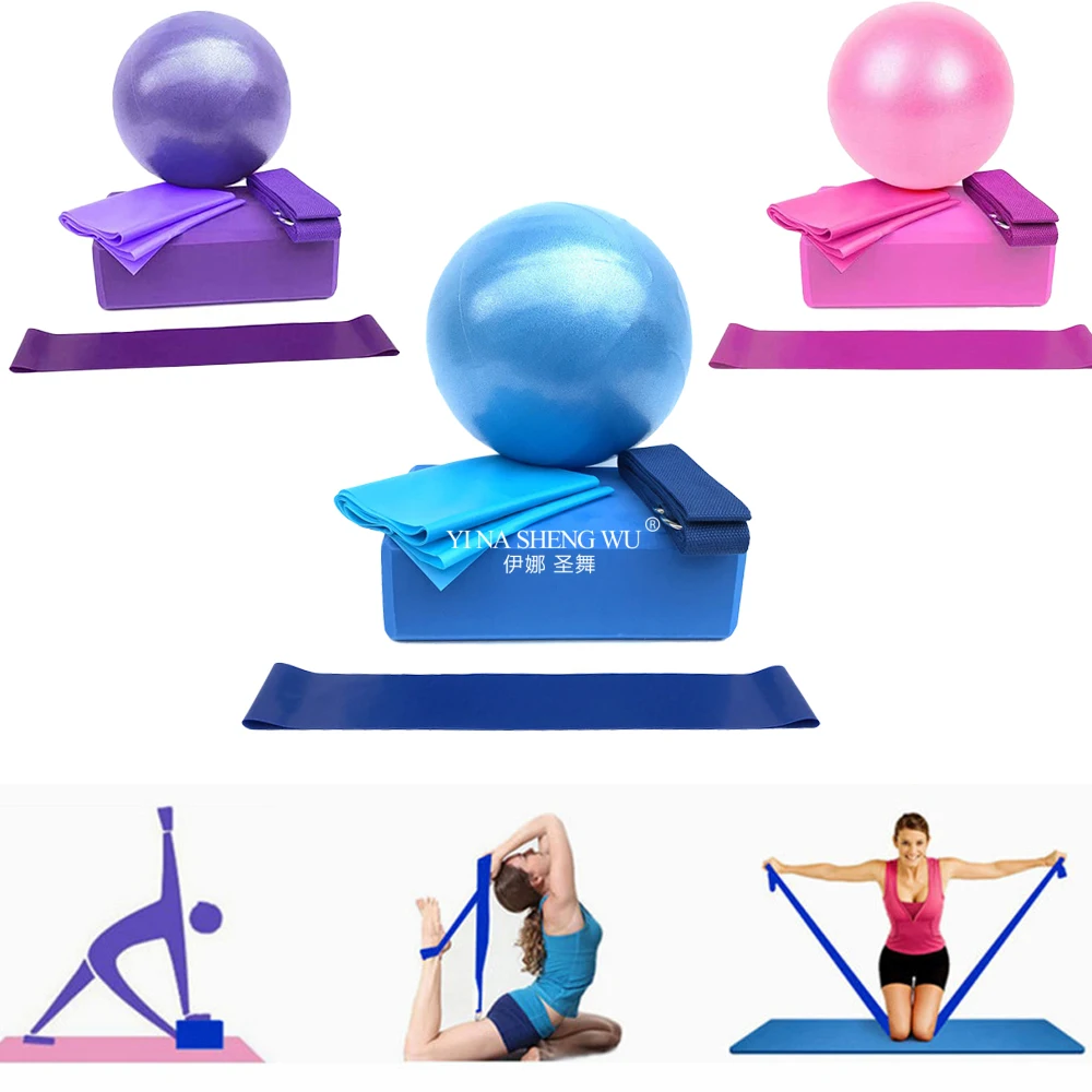 ヨガスターターキット 5 個セット ヨガ用品セット ブロック - Pilates Yoga Block のレビューと価格