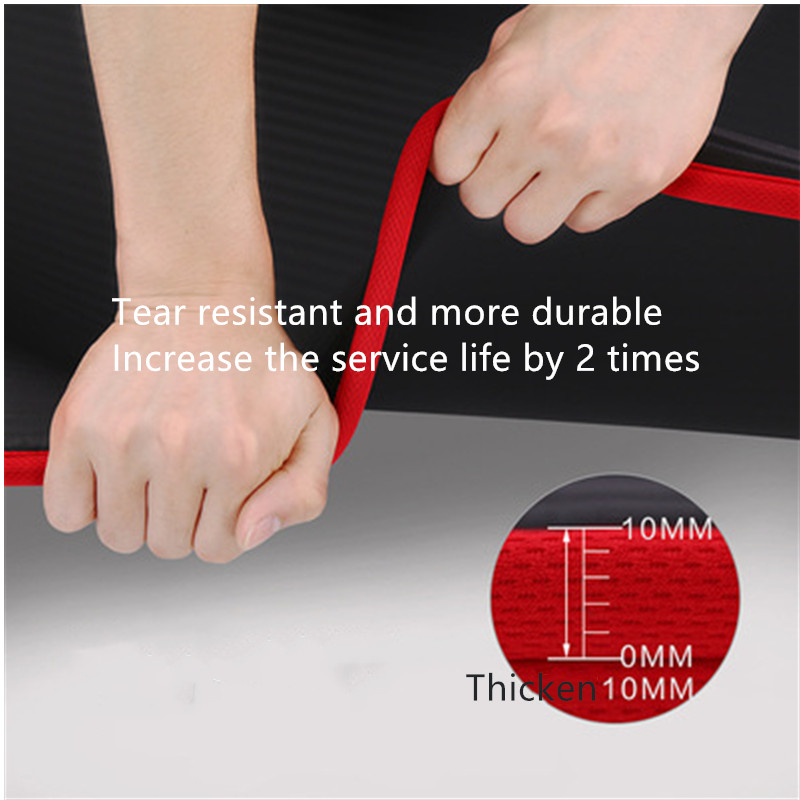 10mm厚の滑り止めヨガマット 183cm×61cm 厚手N - Pilates Yoga Mat のレビューと価格