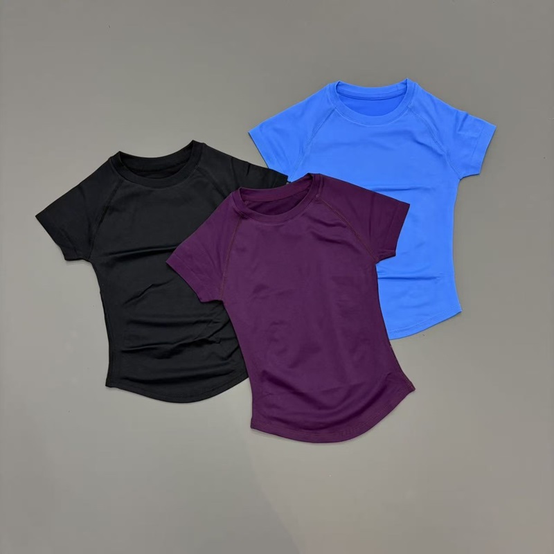 半袖シームレスヨガトップ女性用速乾性通気性スリムフィットワー - Pilates Yoga Top のレビューと価格