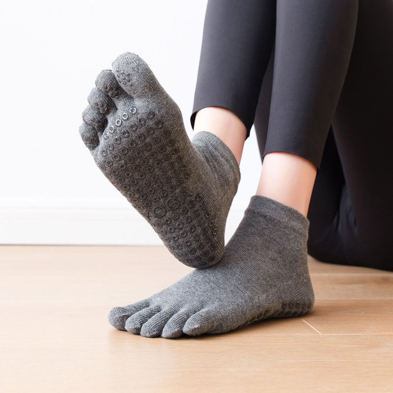5つま先の滑り止めソックス,通気性,滑り止め,綿,ヨガ,バレ - Medias Para Pilates Y Yoga のレビューと価格