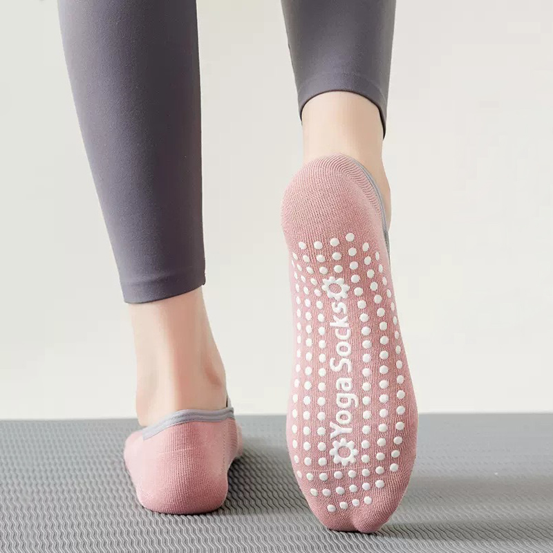 通気性タオル底ヨガソックス女性シリコーンノンスリップ包帯ピラ - Medias Para Pilates Y Yoga のレビューと価格