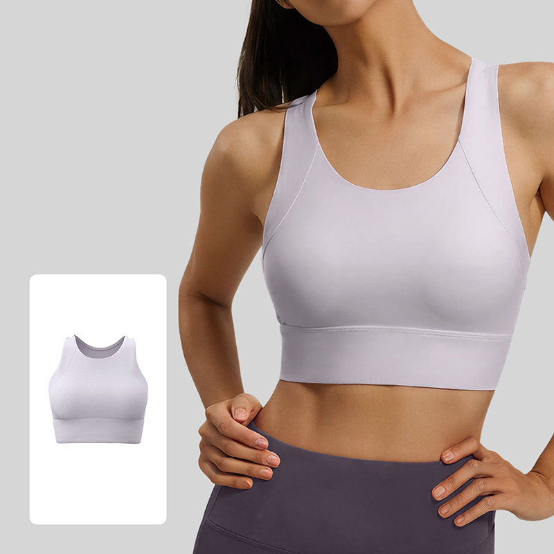 2026年ファッションレーサーバックヨガブラ、女性用耐衝撃性 - Pilates Yoga Top のレビューと価格
