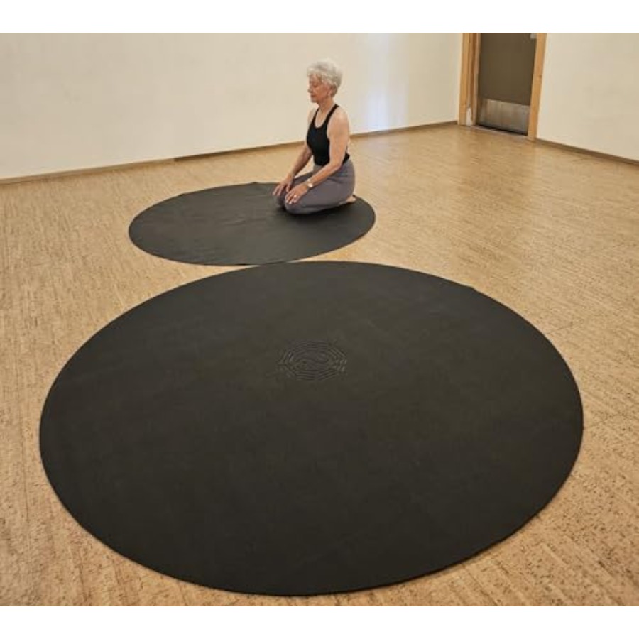 72 6フィートの大型円形ヨガマット、瞑想、ピラティス、太極 - Pilates Yin Yoga のレビューと価格