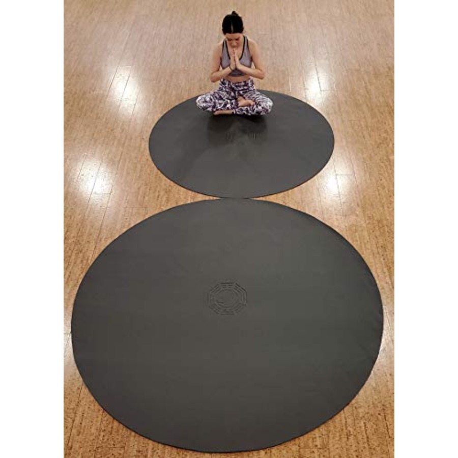 72 6フィートの大型円形ヨガマット、瞑想、ピラティス、太極 - Pilates Yin Yoga のレビューと価格