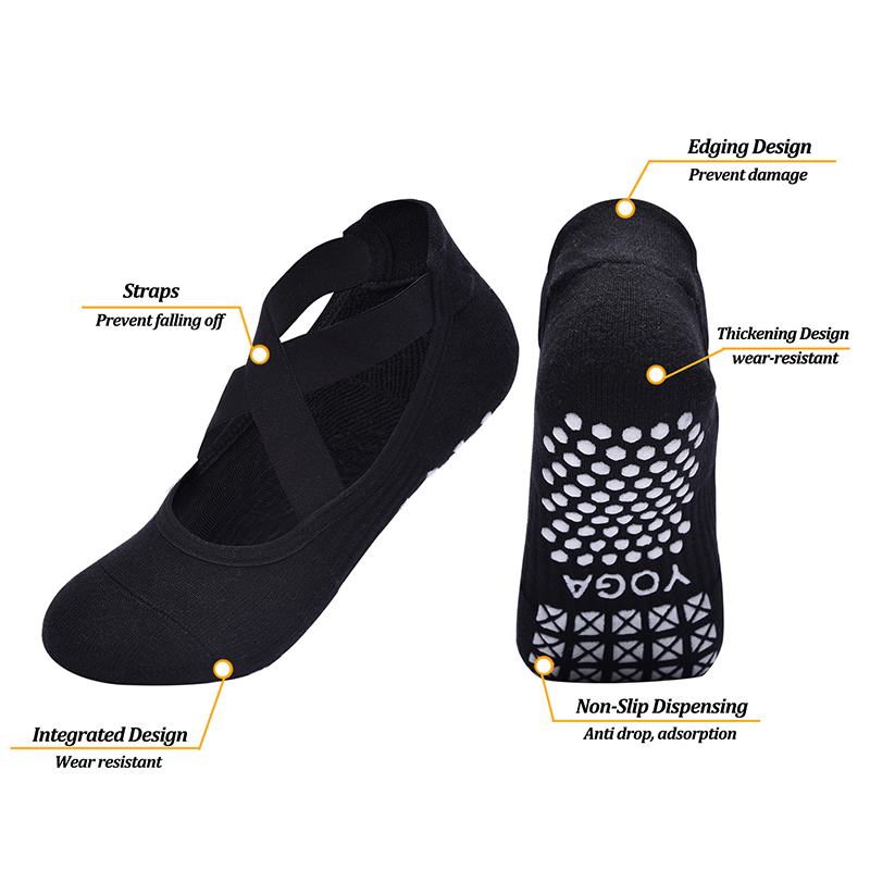 女性ノンスリップヨガソックスシリコーン屋内綿包帯バックレスピ - Medias Para Pilates Y Yoga のレビューと価格