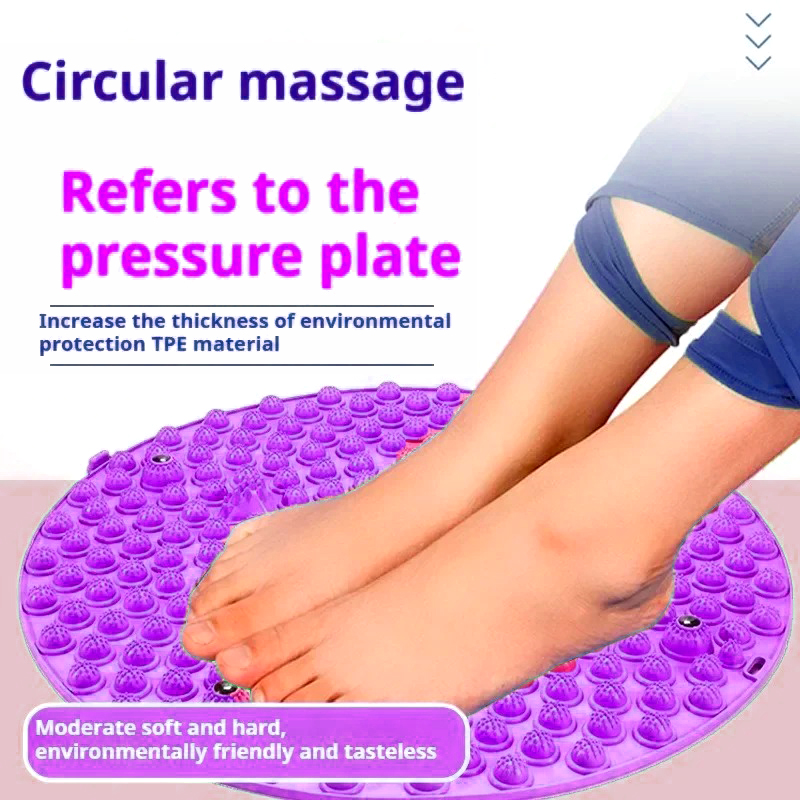 ラウンドフットマッサージ指圧マット、筋肉のリラクゼーション、 - Pilates Yoga Mat のレビューと価格