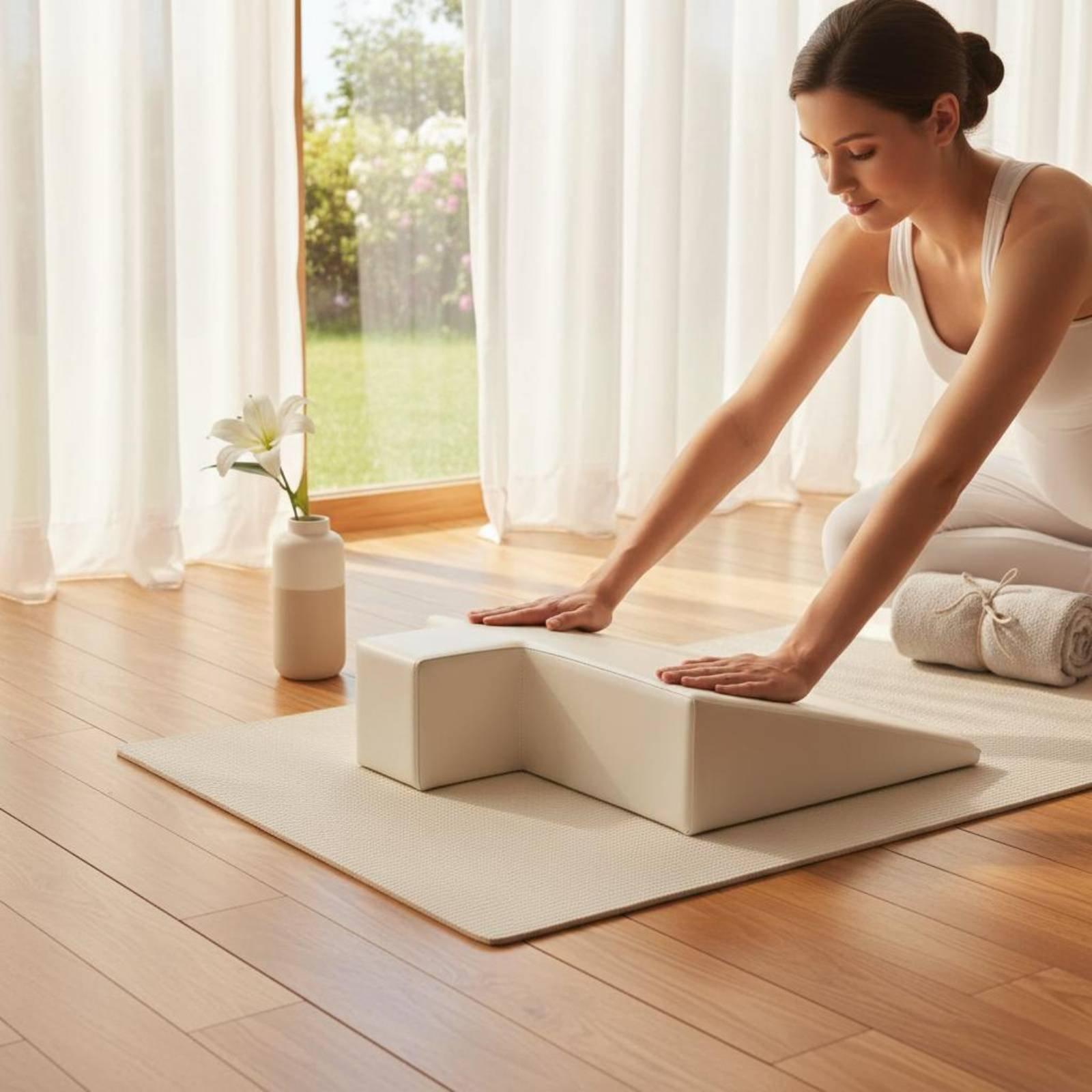 マタニティサポートクッション高密度フォームエクササイズピロー - Pilates & Yoga Elastic Band のレビューと価格